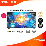 TCL 55" QLED 4K Google TV with 120Hz Game Accelerator, Dolby Vision Atmos, HDR 10+  55T7B