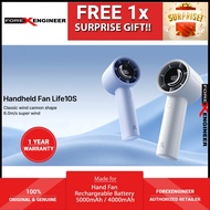 JISULIFE Life10/Life10S Handheld Fan | 4000/5000mAh | 5 Speeds | 6.0m/s Super Wind