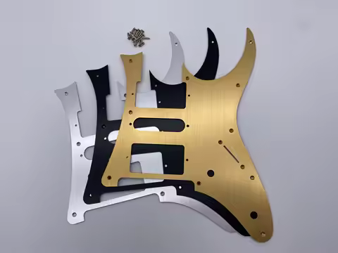 Ibanez Electric Guitar Guard Board, Ibanez RG2550 Mudguard, Aluminum Alloy Brushed Guitar Guard Boar