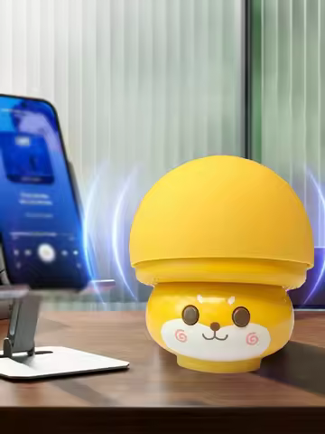 Wireless Mini Speaker,Creative cartoon mushroom-shaped,Portable Waterproof Subwoofer Mini Speaker