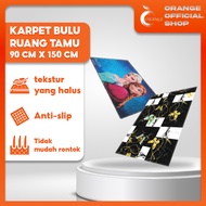 Floor carpet Thick carpet Character carpet anti-slip carpet size 90 x 150cm - Orange_officialshop