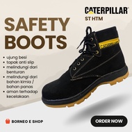 HITAM Caterpillar ST Black And Tan Safety Shoes - Work Shoes - Hiking Shoes Size 39/43