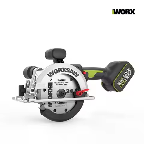 WORX WU535X WU535 Cordless Circular Saw Brushless Motor 140mm/150mm 45 /90 Degree Wood Cutting Power