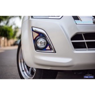 ( PRO+++ ) โปรแน่น.. [พร้อมส่ง]ครอบไฟตัดหมอกISUZUใส่ได้ตั้งแต่ ปี 2016-2017 งานไทเทแท้100% ironbar ร