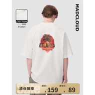 MAD Official | Microde American Street Wear Atlanta Sunset Summer Half-Sleeved T-Shirt Short-Sleeved