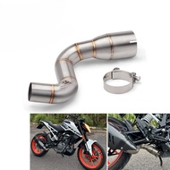 For Ktm Duke 200 V2 Rc200 Rc390 Adventure 390 250 New Type Mid Link Pipe Slip on Exhaust Stainless S