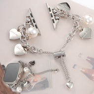 Women Chain Strap for App le Watch Band Metal 41mm 40mm Bracelet for i Watch Series 9 8 7 6 SE 5 10 