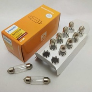 Philips C5W1284436Mm12854C10W43MM Double Pointed Bulb Car License Plate Light Reading Ceiling Light