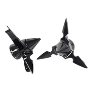 【 LCG5】-Spun Blade Front Axle Cap Nut Cover Front Axle Cap Nut Cover ABS for Touring Dyna Softail