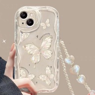 Y Butterfly Phone Case For Samsung Galaxy S25 S24 S23 Ultra S22 S21 Plus S20 FE A55 5G A54 A34 A52 A