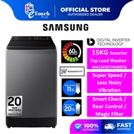 Samsung Inverter Top Load Fully Auto Dual Washer - WA14R6380BV/FQ-14Kg  / WA15CG5745BDFQ-15Kg | Mesi