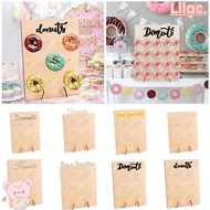 LILAC Donut Wall Stand Home & Living Wedding Decoration Birthday Favour Wooden Donut Holds