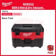 Milwaukee M18 M18VC2 Gen II Wet & Dry Vacuum ( Bare Tool )