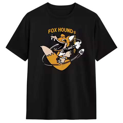 Men Metal Gear Solid Fox Hound Foxhound T Shirt Cotton Tops Casual Short Sleeve Crewneck Tee Shirt G