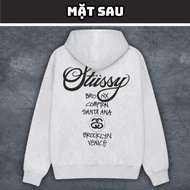 Áo Hoodie Nữ Nam Stussy Áo Khoác Chống Nắng Nữ NamÁo Khoác Hoodie World Tour Zip Hoodie