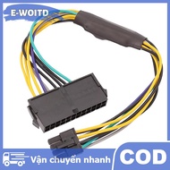 E-WOITD Cho Dell OptiPlex 3020 7020 9020 24 pin để 8Pin Cáp Power Supply Adapter thay thế