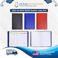 2026 A6 NOTE BOOK DIARY PLANNER (leather cover, A6)