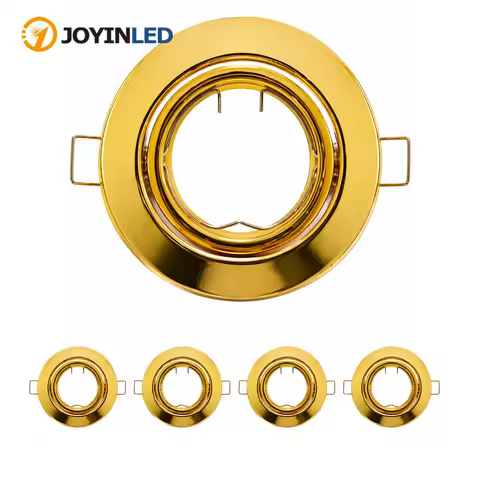JOYINLED Recessed Ceiling Lights GU10 Gold Spotlights Round LED Downlights for Hallway Shopping Mall