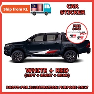 Sticker Hilux GR Sport 2023 Sticker Car Body Vinyl Decal Rocco Revo Vigo Accessories Automotive