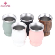 <zhuliye789> Yerba Mate Cup 304 Stainless Steel 8oz Argentine Yerba Mate Gourd With illas