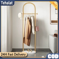 Luxury Metal Clothes Rack 170cm Stand Coat Rack Marble Hanger Rack for Bedroom Half Round Hanger