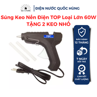 Súng Keo Nến Điện TOP Loại Lớn 60W 220V - Tặng 2 Keo Nến