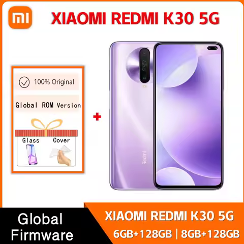 5G Smartphone K30 Original Xiaomi Redmi 64MP Android Unlocked 6.67 inch 8GB RAM 256GB ROM Snapdragon