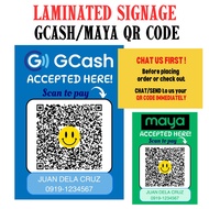 GCASH QR CODE SIGNAGE LAMINATED 8X11 INCH SIZE CASH IN CASH OUT