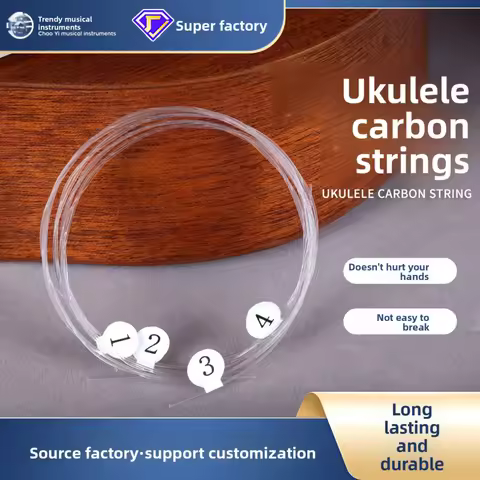 High Quality Ukulele Strings Soprano Concert Tenor Carbon Strings For Ukulele Stable Warm Bright Sou