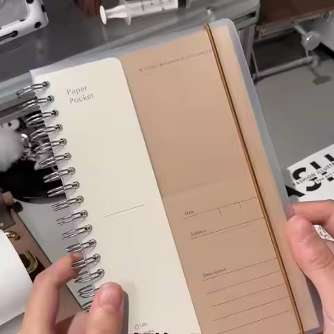 The New Hot-selling A5 Kraft Paper Kangaroo Notebook Travel Storage High-value Notebook DIY Coil Stu