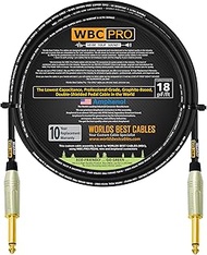 4 Foot - WBC-PRO-Pedal β 22 AWG - Low-Cap (18pF/ft) β Pro-Grade β Graphite-Based - Dual-Shielded Ped