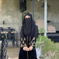 Embroidered wayang abaya dress - bulbul abaya - contemporary dress - wedding dress - syari abaya - t