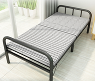 90x200cm FOLDABLE BLACK HITAM SINGLE SIZE Bed Frame only No Drawer WOODEN Katil Besi queen Steel