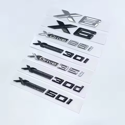 New Letters XDrive28i XDrive30i XDrive35i XDrive40i Trunk Emblem Badge For BMW X6 E71 F16 E72 G06 St