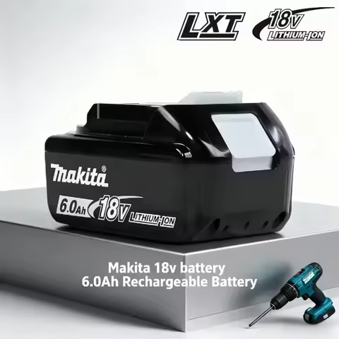 Original Makita 18V 6.0AH Battery for Makita Tool DGA504、DTD173、TW004G、DHP487、DJV182、BL1830B Replace