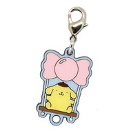 【包郵】 全新 Sanrio Characters Pom Pom Purin Charm 布甸狗 盪鞦韆匙扣 扭蛋 - 布甸狗款 拉鍊扣