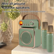 wish| Wireless Bt Karaoke Machine Bass Amplifier Karaoke Speaker Portable Mini Karaoke Speaker with Bluetooth and Microphones for Home 5.3 Speaker