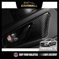 Mazda 3 BM / BN 2013 - 2018 Inner Carbon Handle ABS Carbon Fiber Inner Door Handle Bowl Cover [CarMa