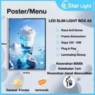 A2 Slim Light Box LED Frame Advertising Portable - LED Menu Light Box