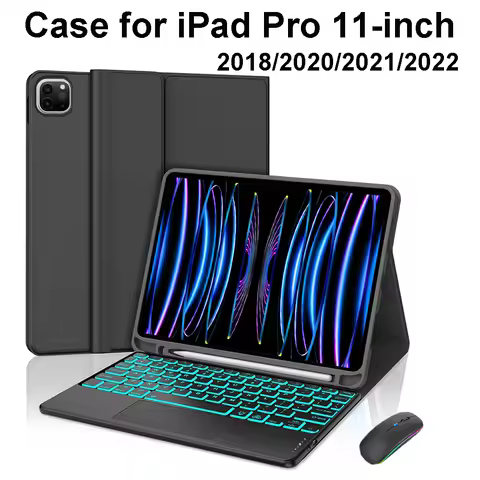Case for iPad Pro 11 Inch, Magnetic Keyboard Cover for iPad Pro 11 Inch 2018 2020 2021 2022, for iPa