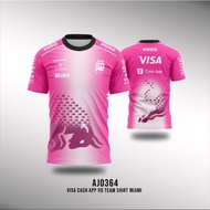 F1 Team F1 Visalux Cash App RB Team Shirt 2025 MIAMI Fullprint XS - 6XL