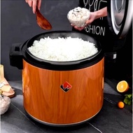 หม้อฉนวนกันความร้อนเชิงพาณิชย์ถังฉนวนกันความร้อนข้าว23ลิตรสแตนเลสเสียบไฟฟ้าอุณหภูมิคงที่ฉนวนกันความร