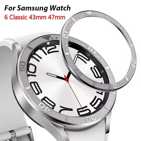 Watch Bezel Ring for Samsung Galaxy Watch6 Classic 43Mm 47mm Stainless Steel Timescale Cover Bumper 