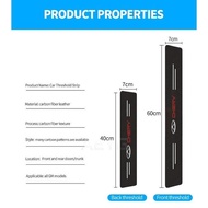 4Pcs Carbon Leather Car Door Plate Protector Stickers For Chery Qq Tiggo 3 4 5 7 Pro 8 2 T11 M11 202