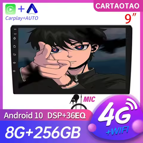 9 inch 2 din Car play Radio Multimedia Android Car Play Auto stereo receiver Player 8 Core For Toyot