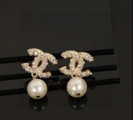 Chanel 珍珠吊墜耳環outlet