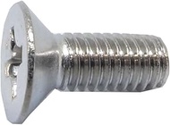 SUS SFB-54B Cross Hole Countersunk Bolts, M4x8 (Trivalent Chromate Met), 300 Pieces