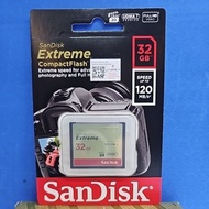 SANDISK EXTREME ORIGINAL COMPACT FLASH 32GB CF CARD  120MB SPEED UDMA 7 (2 Years warranty) full HD V