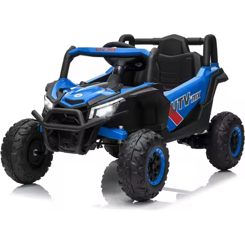 12V UTV Buggy Electric Ride-on Car for Kids 4WD/2WD Switchable UTV Truck with Remote Control Bluetoo