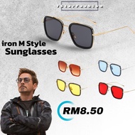 Hotitem Sunglasses Avengers Tony Stark Flight Style Men's Sunglasses Men's Square Brand Design Sun G